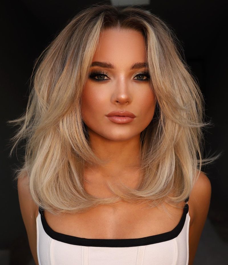 Midi Cut with Face-Framing Layers