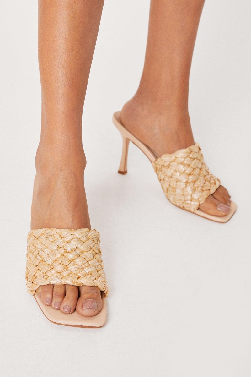 Raffia Mules