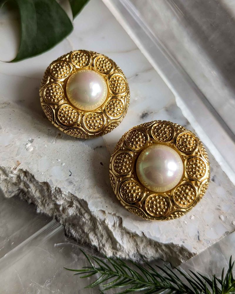 Button Earrings