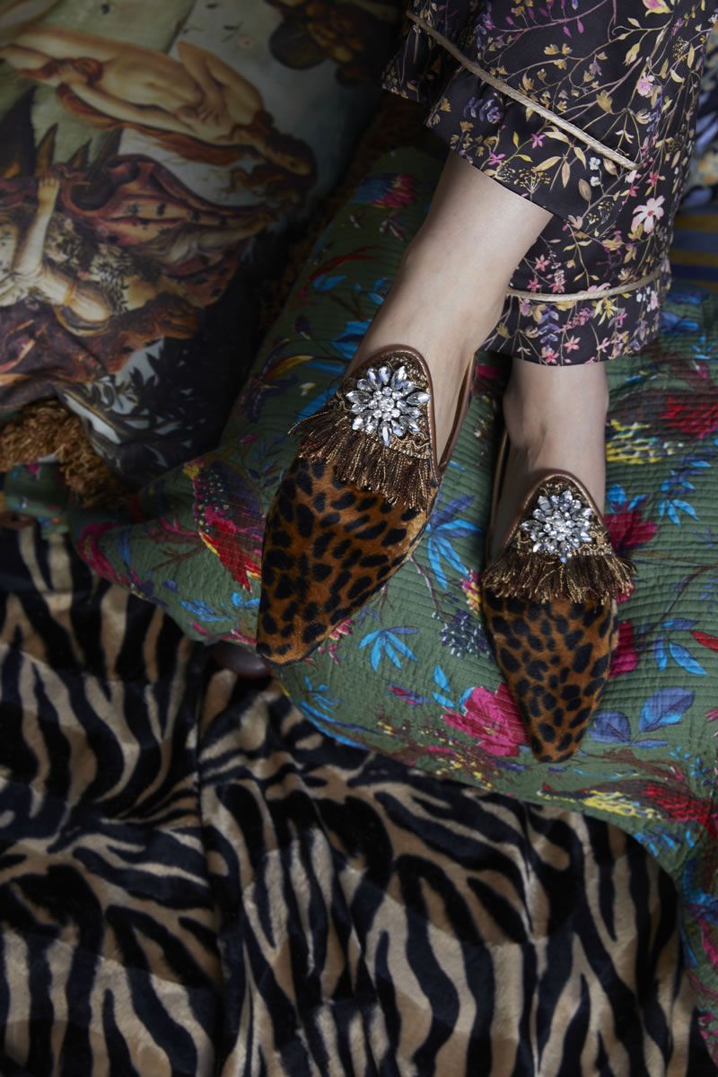Embellished Babouche Slippers