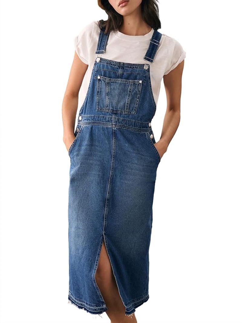 Dreamy Denim Overall Dress