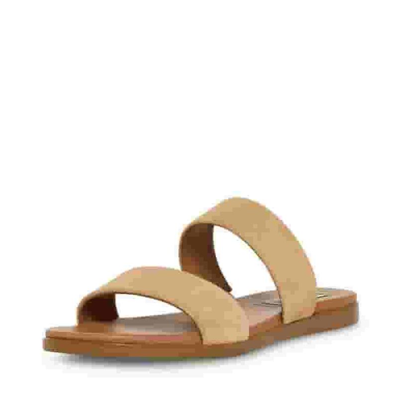 Two-Strap Suede Flats