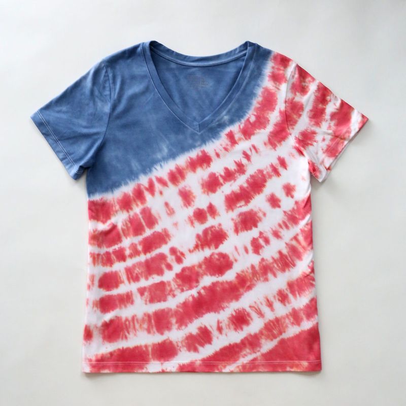 Tie-Dyed Red, White & Blue