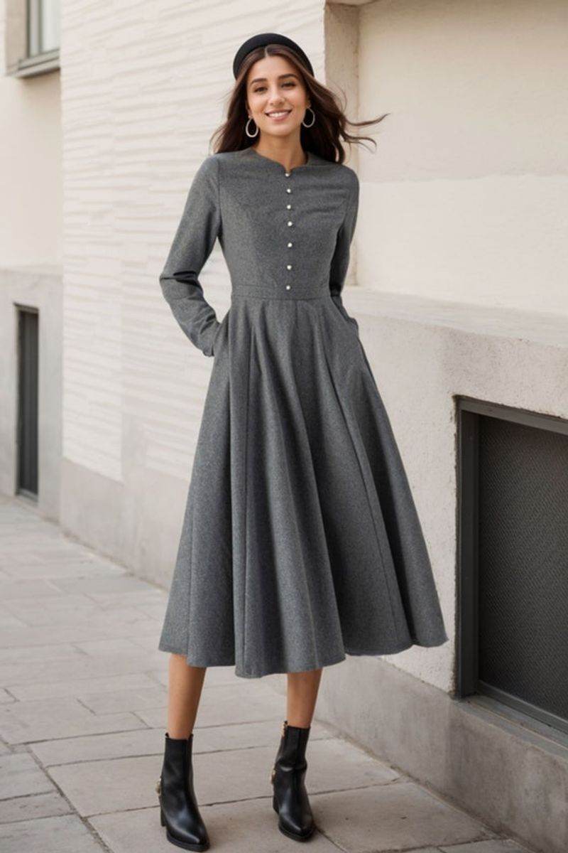 Fit-and-Flare Dresses with Pockets