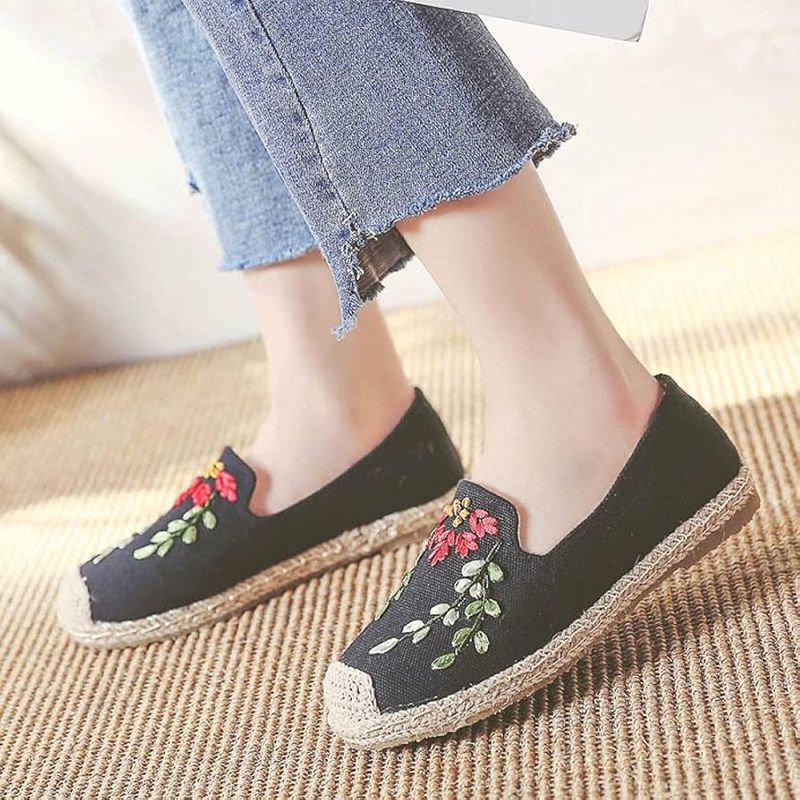 Embroidered Espadrilles