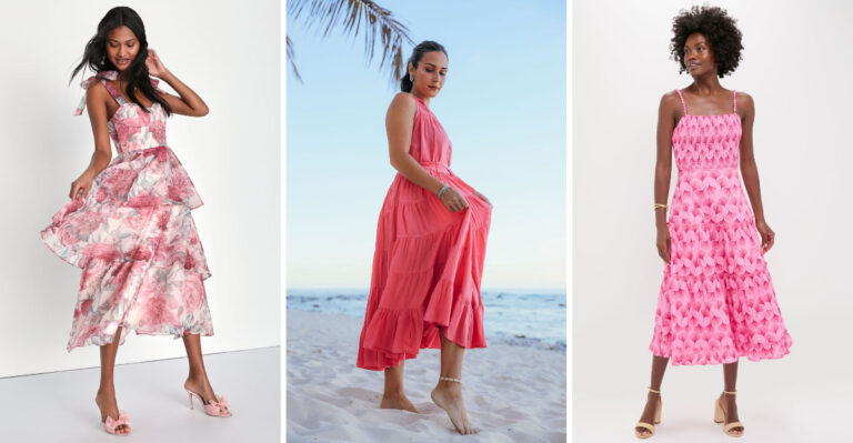Shop for 17 New Midi Dresses in Pretty Pink Shades