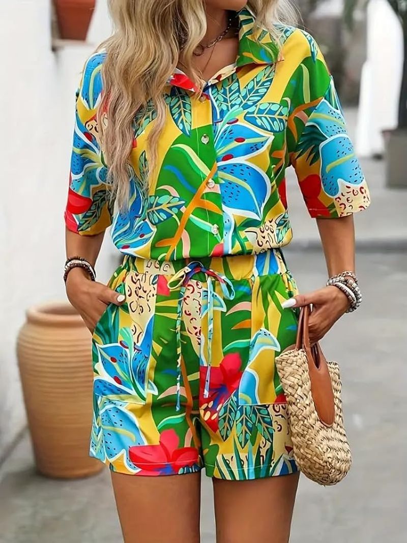 Tropical Print Vacation Vibes