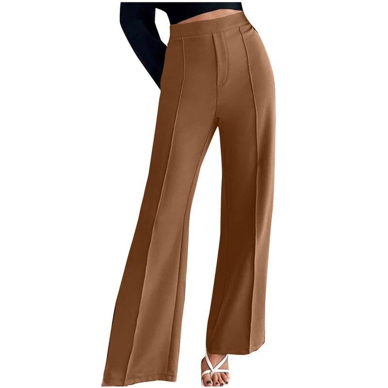 Front-Seam Slim Pants