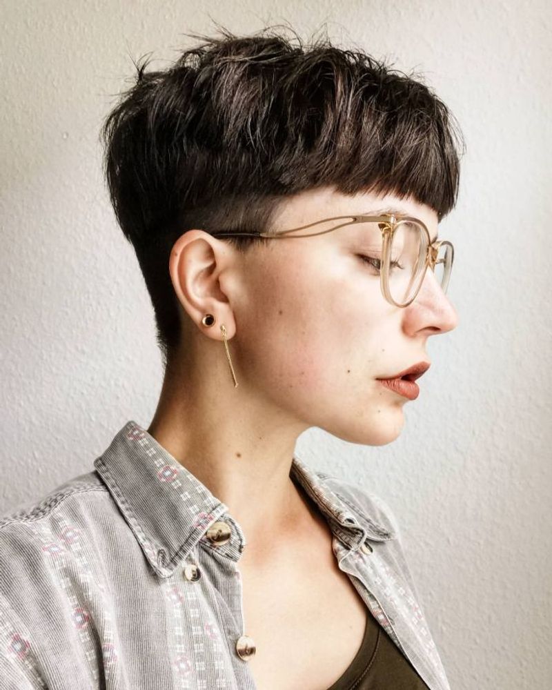 Textured Bowl Cut for Petite Faces