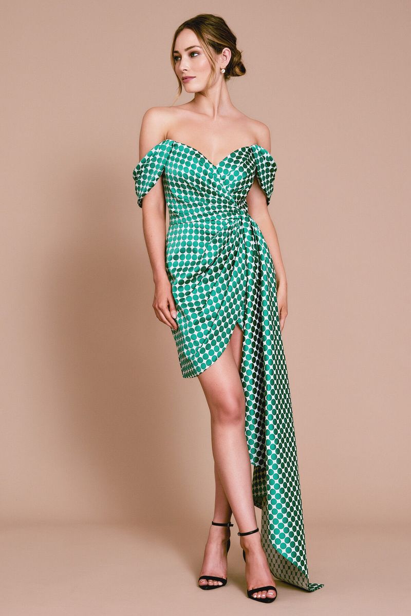 Jade Jacquard Two-Piece Ensemble