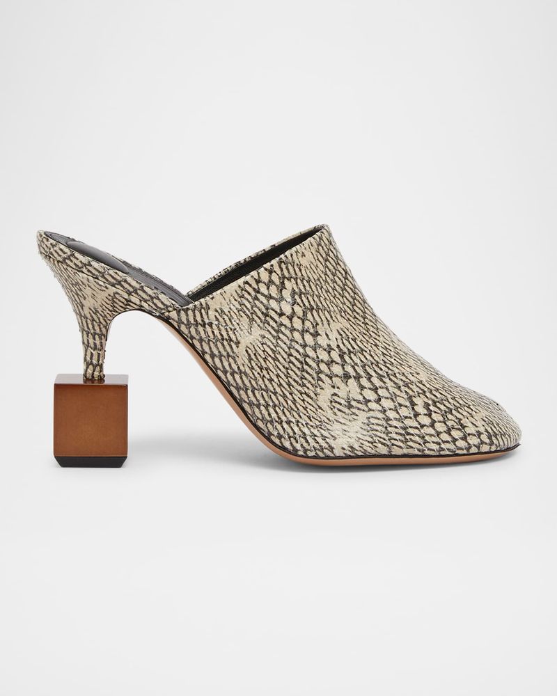 Sculptural Heel Slingbacks