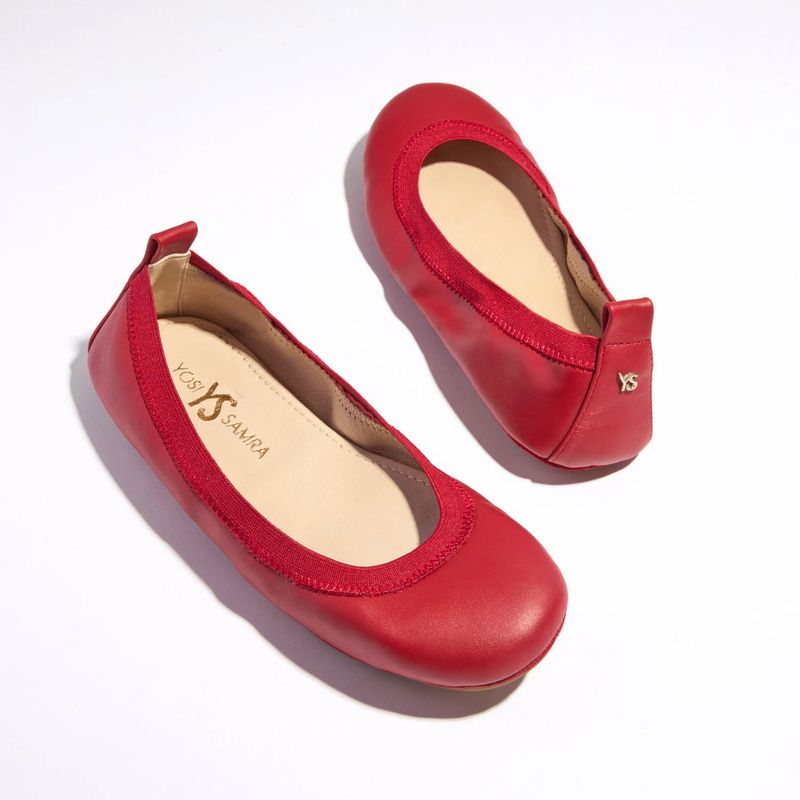 Ruby Red Ballet Flats