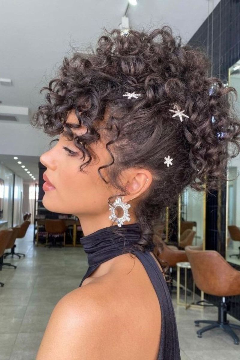 Updo rizado