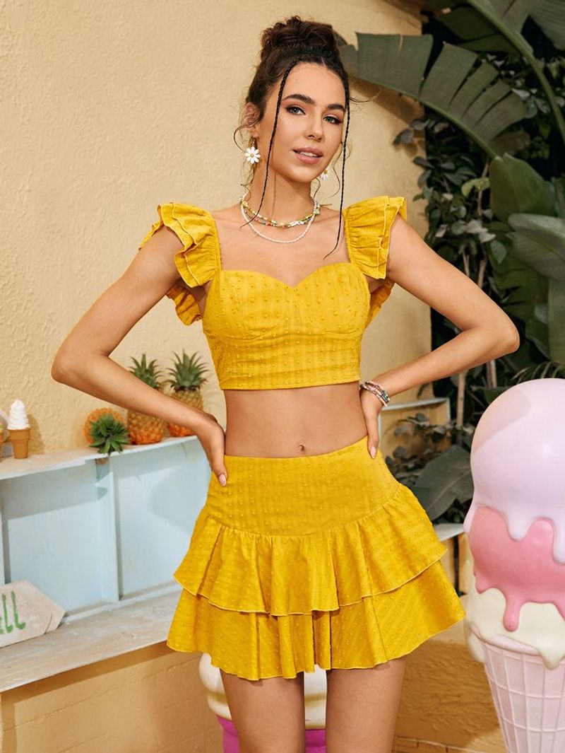 Ruffled Crop Top