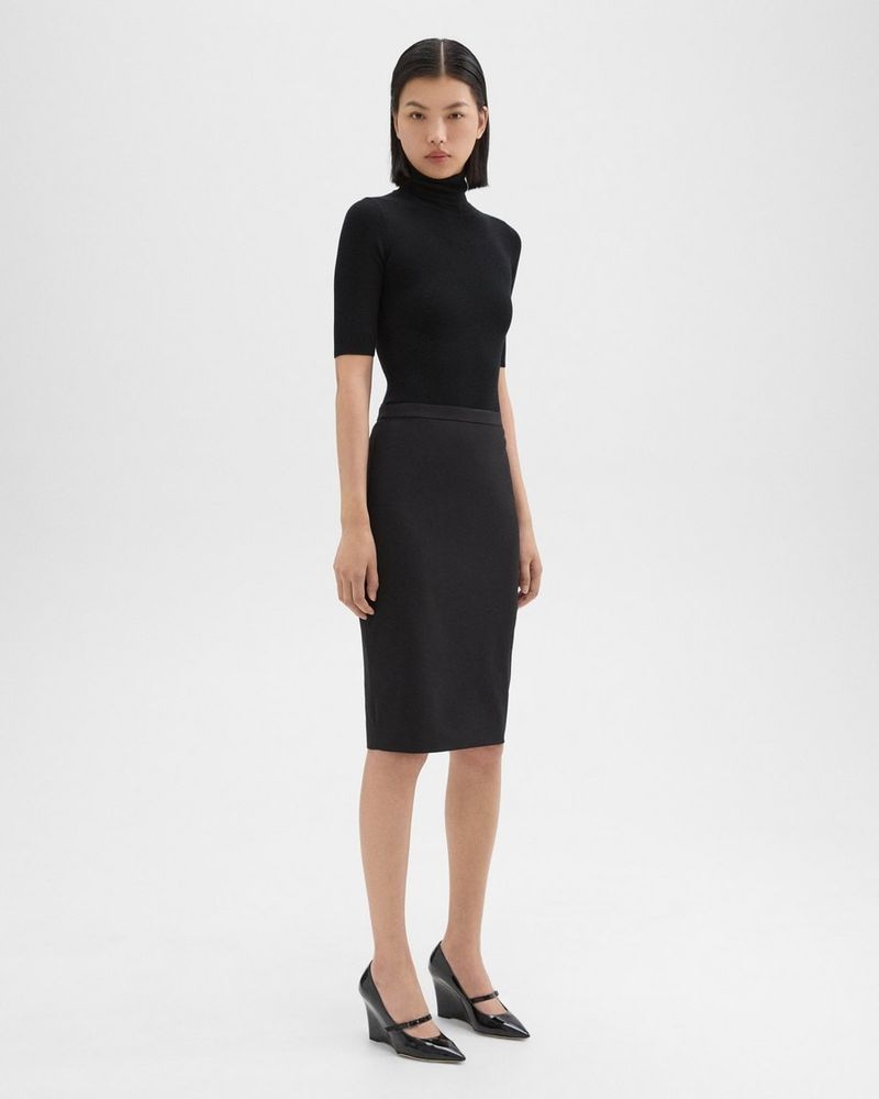 Wool Pencil Skirt