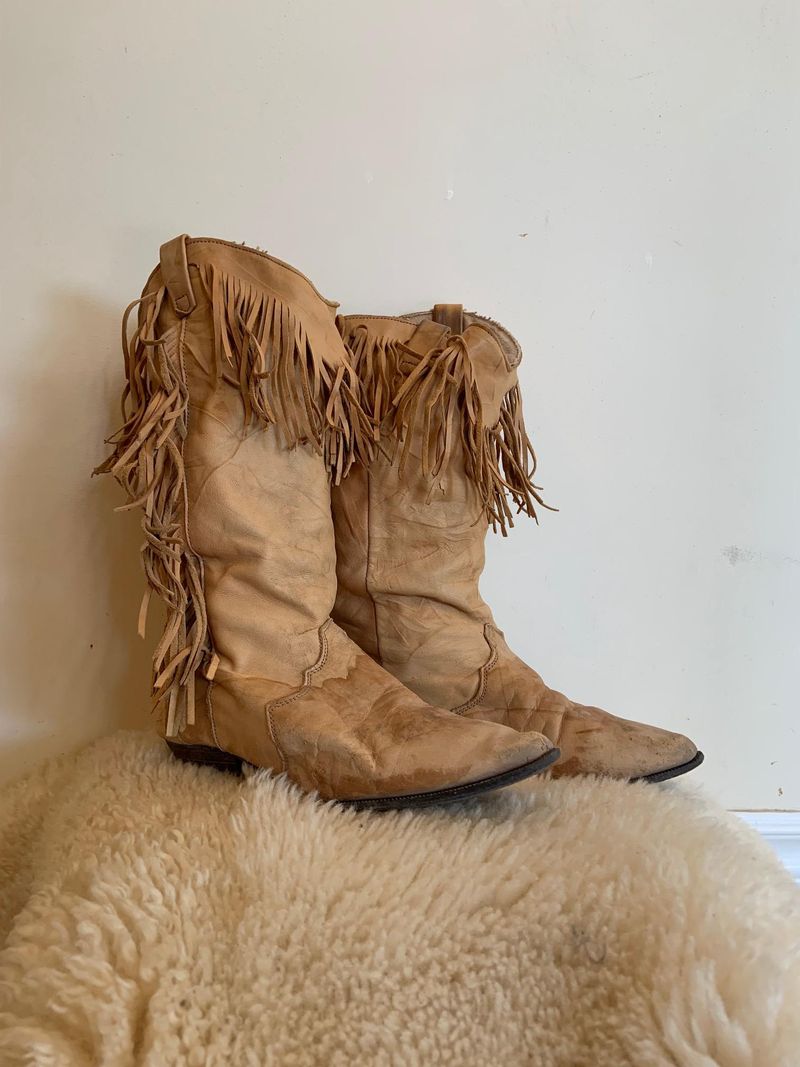 Vintage Fringed Boots
