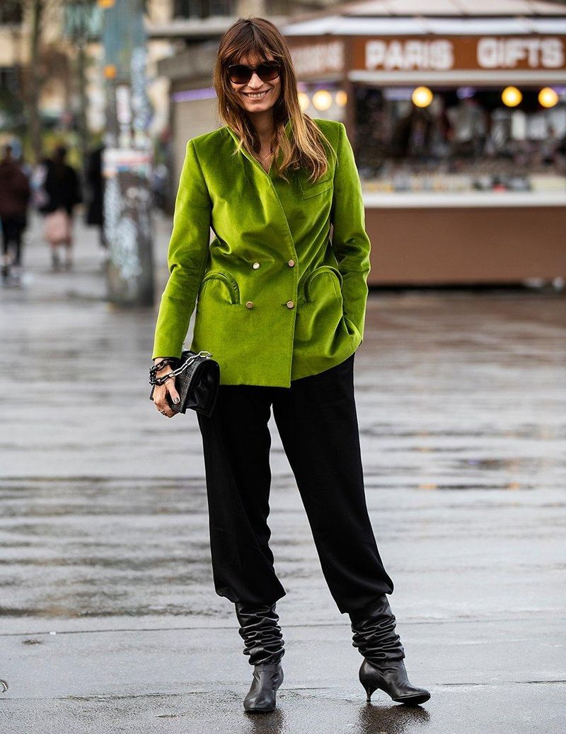 Velvet Ankle-Length Pants