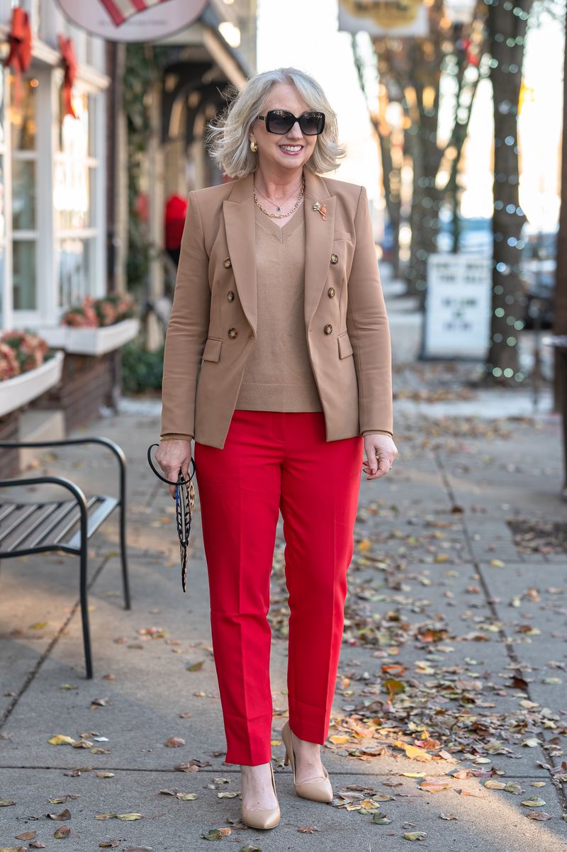 Red and Camel