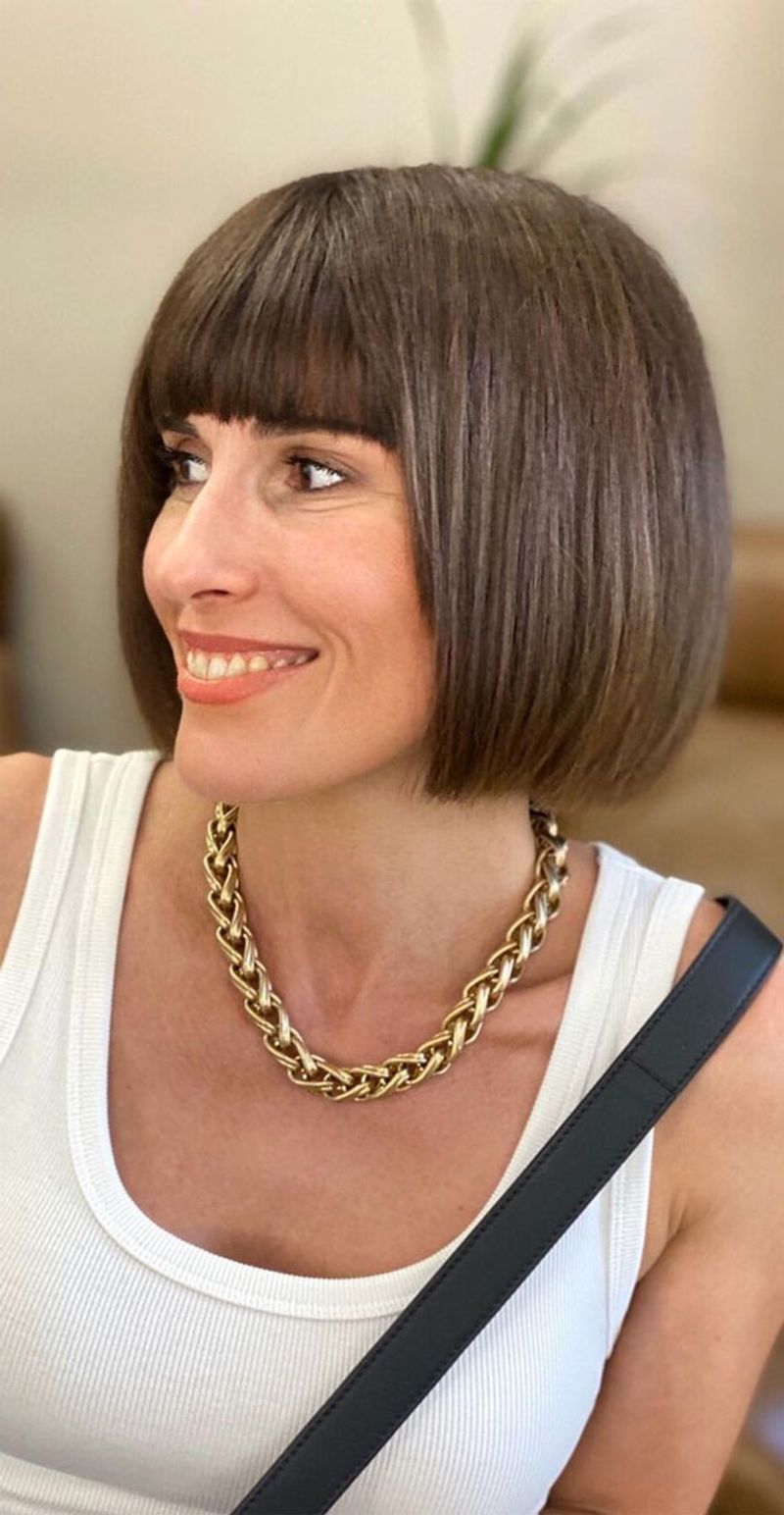 Classic Bob with Blunt Fringe