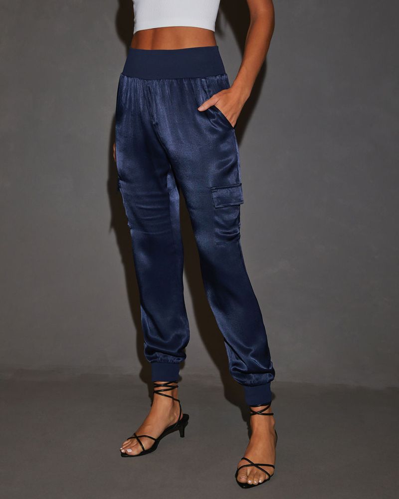 Ruched-Ankle Joggers