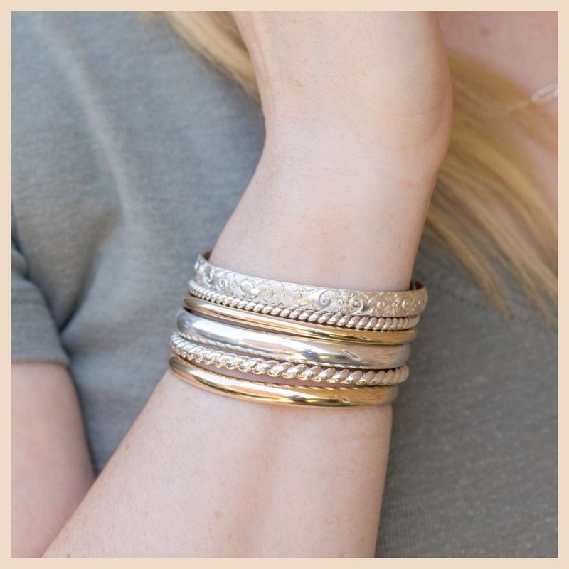 Mixed Metal Bangles