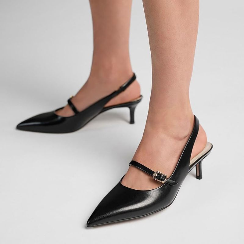 Slingbacks With Kitten Heels