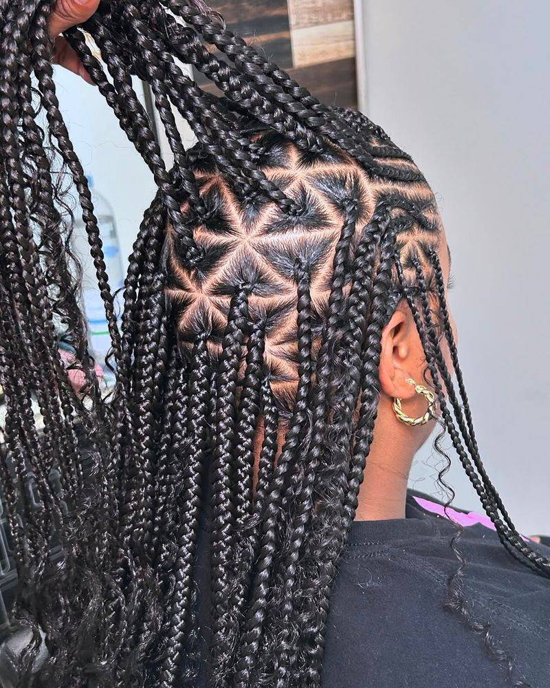 Trenzas triangulares