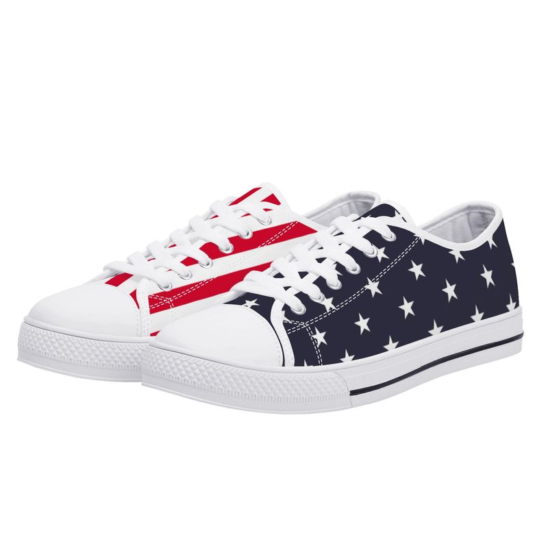 White Sneakers with Colorful Laces