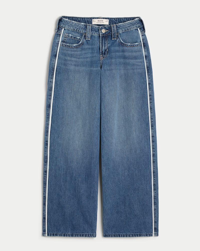 Side-Striped Athletic Denim