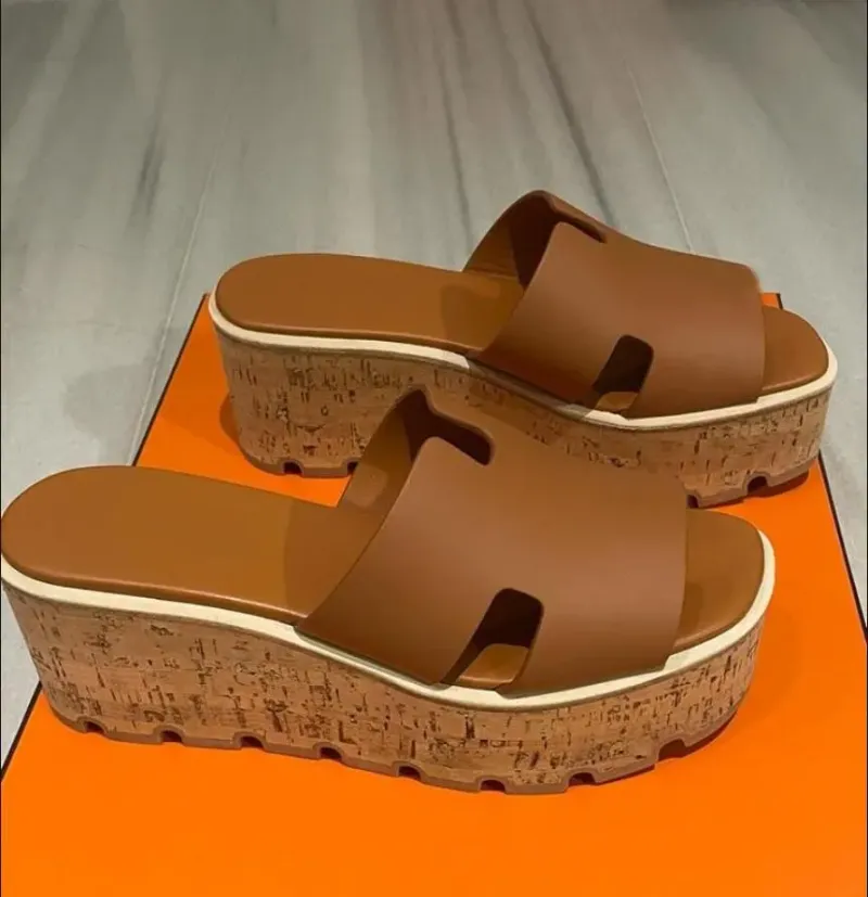 Two-Tone Platform Mules