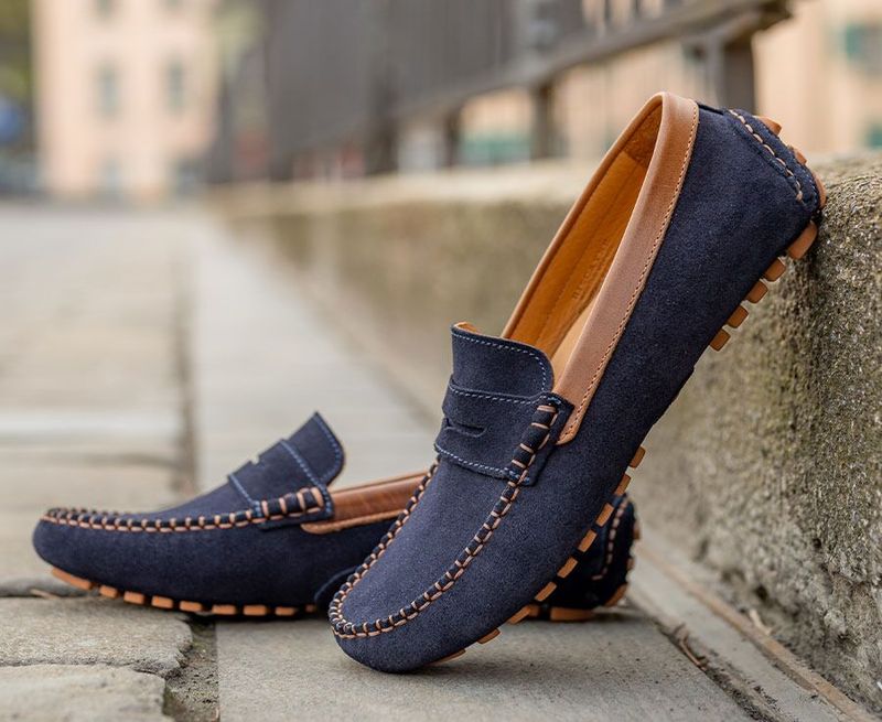Suede Driving Moccasins