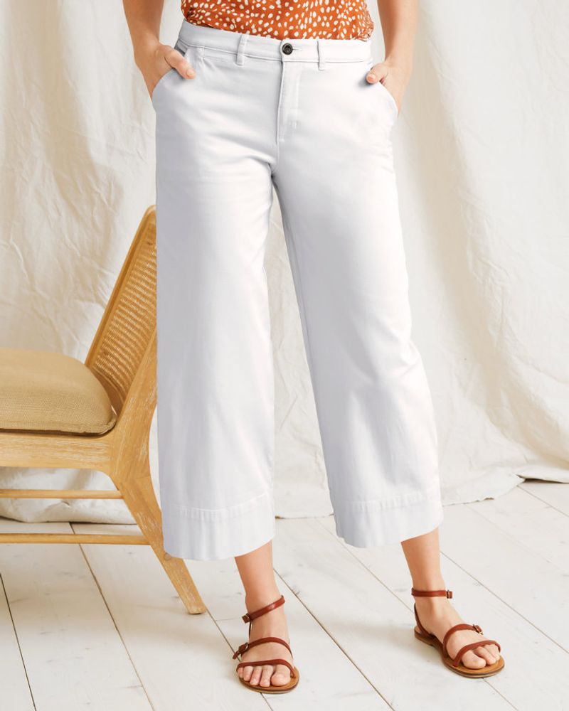 Cropped Wide-Leg Trousers
