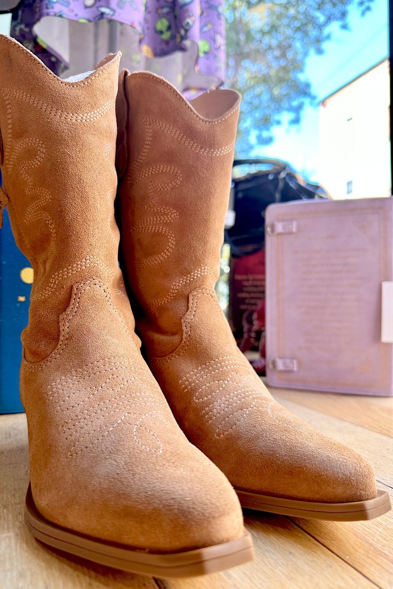 Suede Cowboy Boots