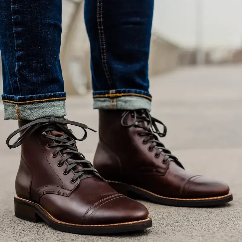 Cap-Toe Dress Boots