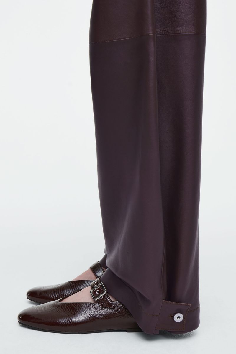Buckled Leather Flats