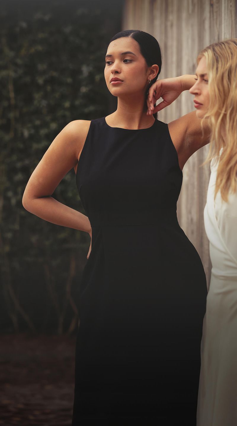 Sheath Dresses with Darts