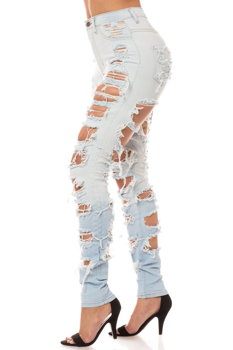 Excessive Distressing Looks Manufactured
