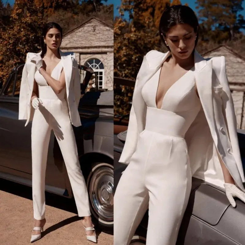 Sleek Jumpsuit with Structured Jacket