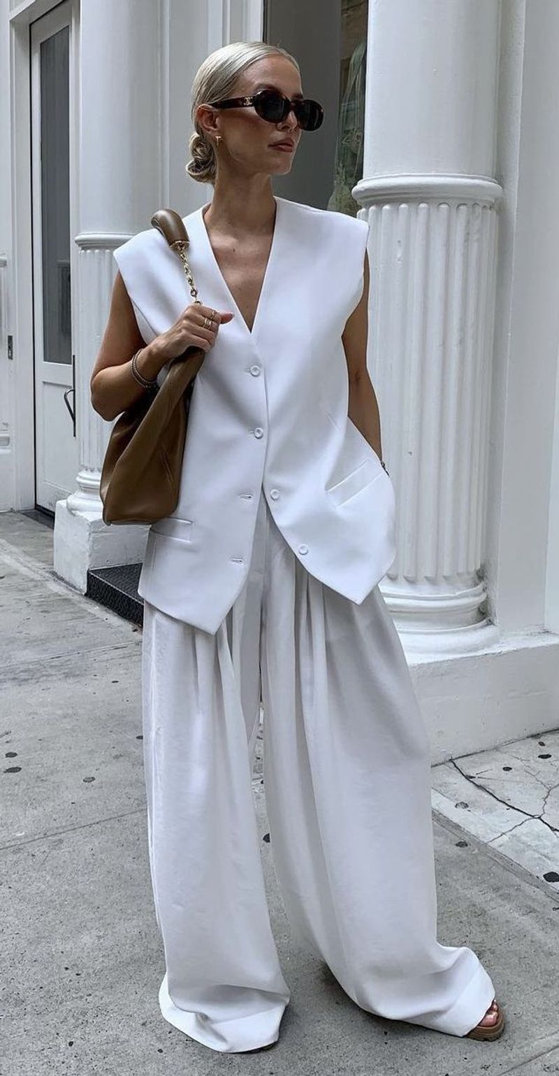 Oversized Vest + Wide-Leg Pants