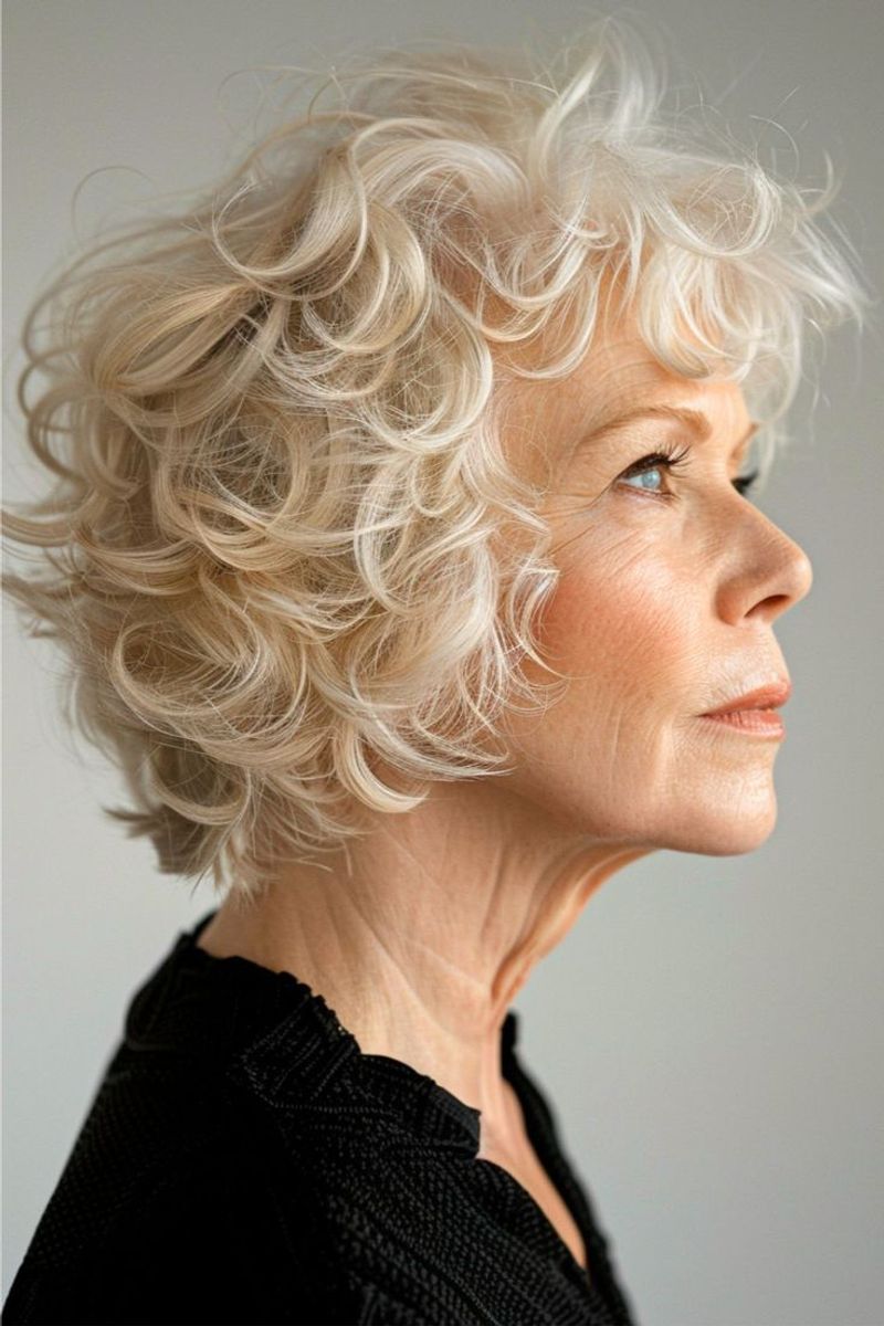 Soft Curly Bob with Layers