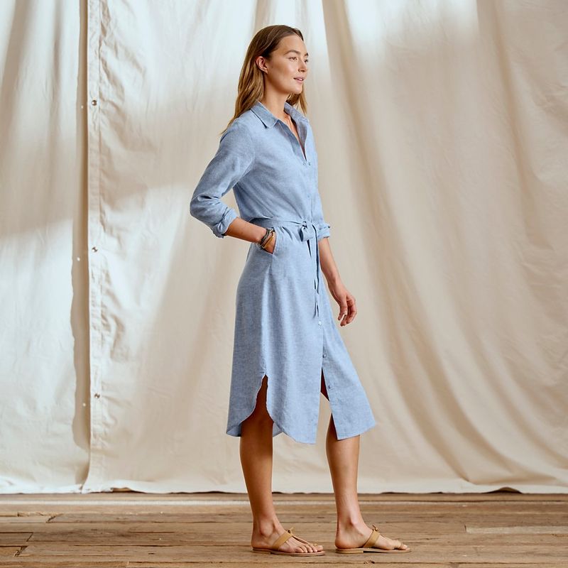 Crease-Proof Utility Shirtdress