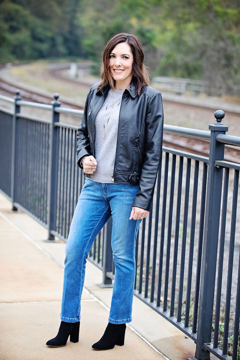 Ankle Boots + Straight Leg Pants