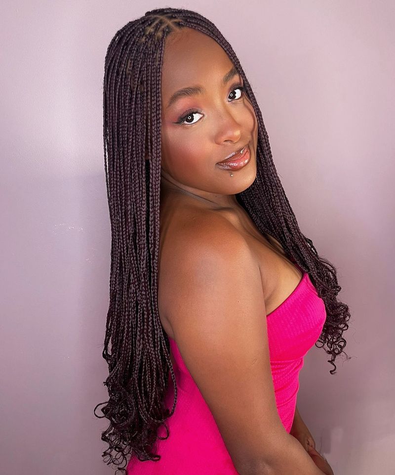 Microbraids Down to Your Waist