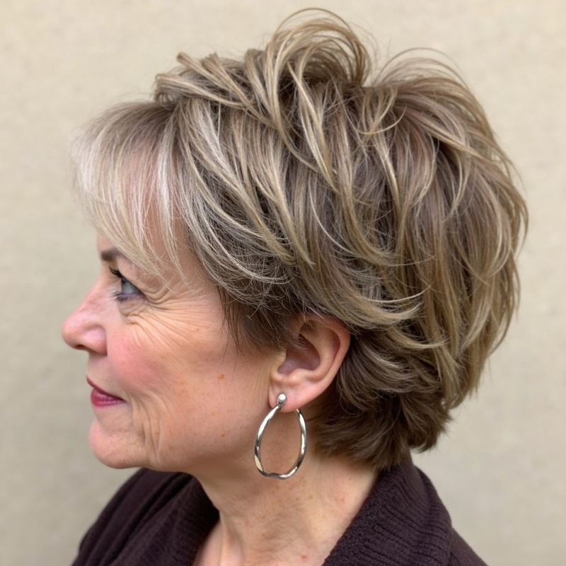 Corte Pixie com camadas