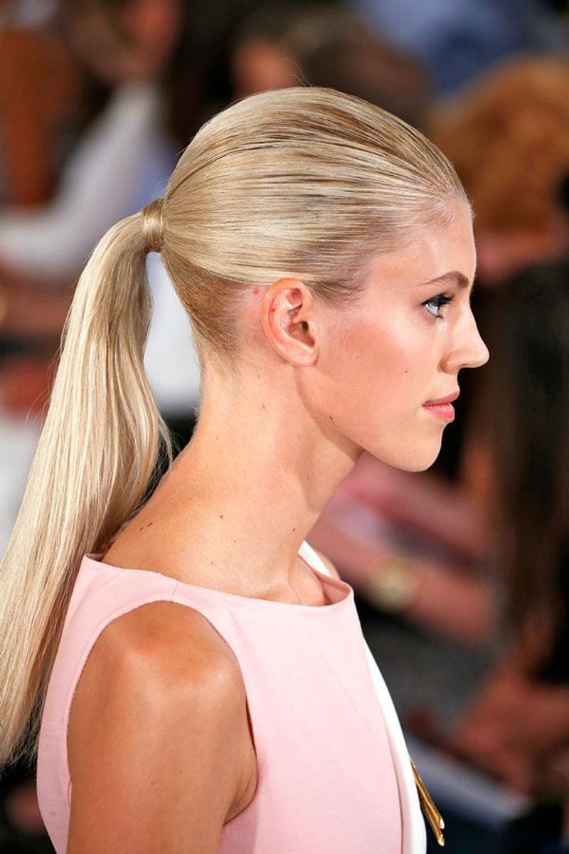 The Tight, Slicked-Back Ponytail