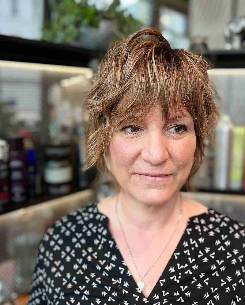 The Textured Bob Shag