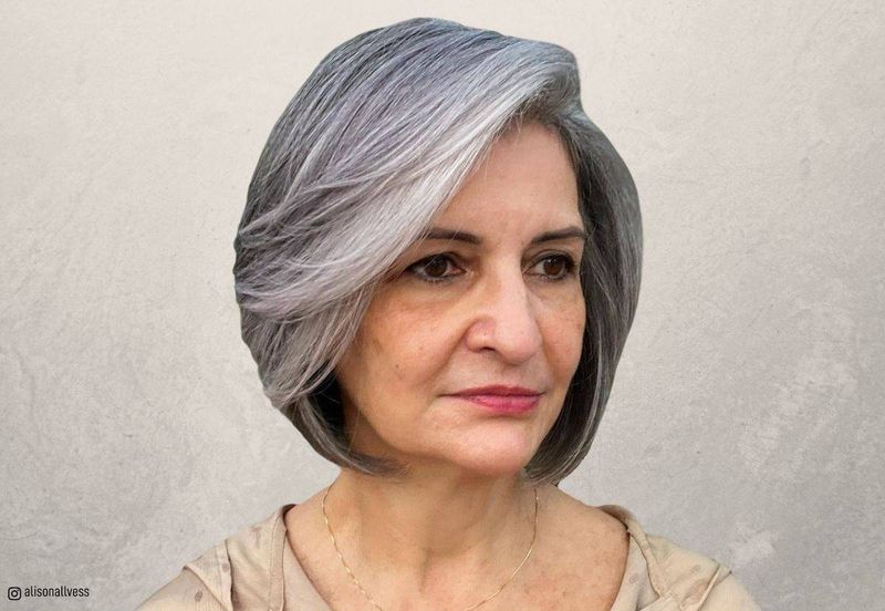 The Severe Side-Parted Bob