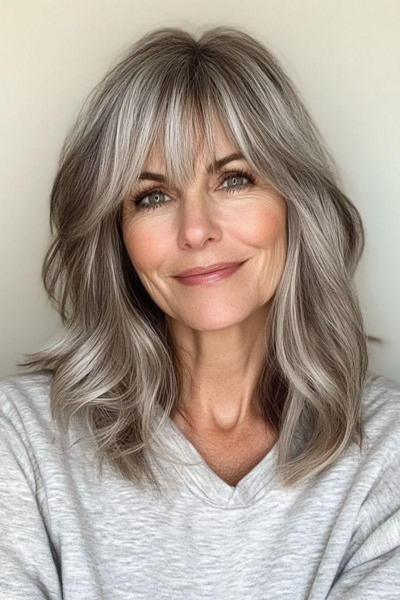 The Soft Blended Bangs