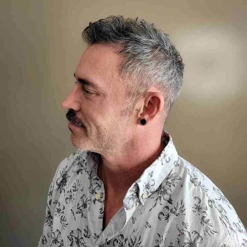 Textured Quiff with Fade