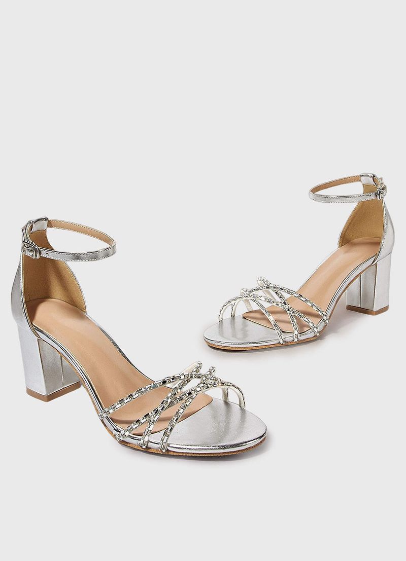 The Glam Metallic Sandal